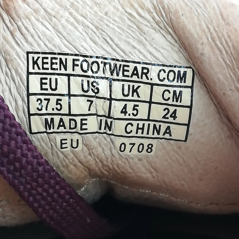 Keen Shoes‎ Womens Sneakers Presidio Red Burgundy Leather Lace Up 7